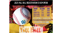 Fall Ball Registration is now open!