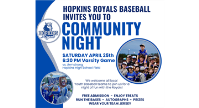 Hopkins Royals Baseball Community Night!